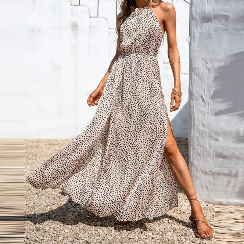 Flirty A-Line Dot Print Summer Dress - Nocini