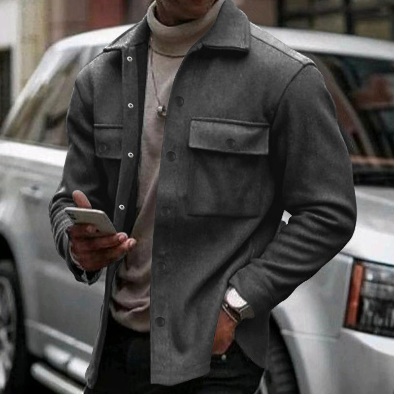 Classic Fit Mens Button Front Jacket