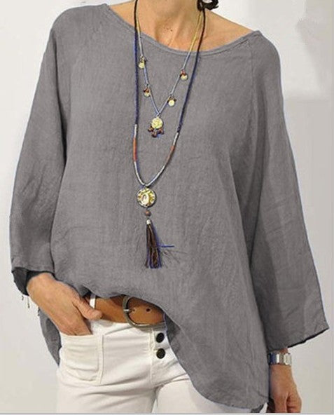 Comfortable Women's Cotton Relaxed Fit Blouse