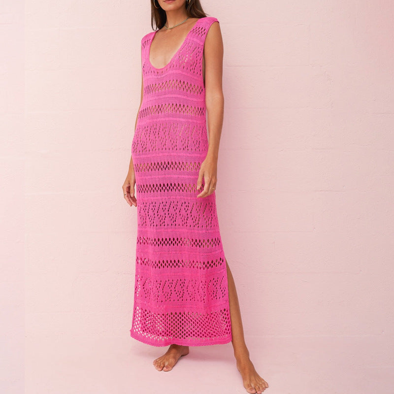 Sexy Women's Bodycon Knit Dress with Cutouts