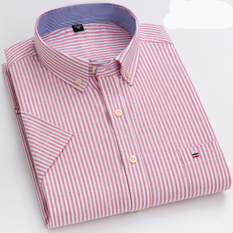 Comfortable Casual Checked Short Sleeve Shirt
