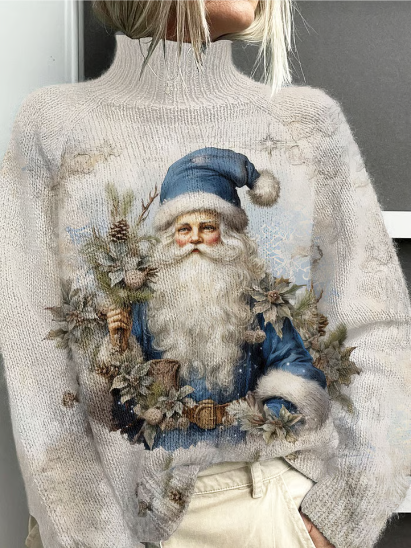 Classic Red Holiday Santa Sweater