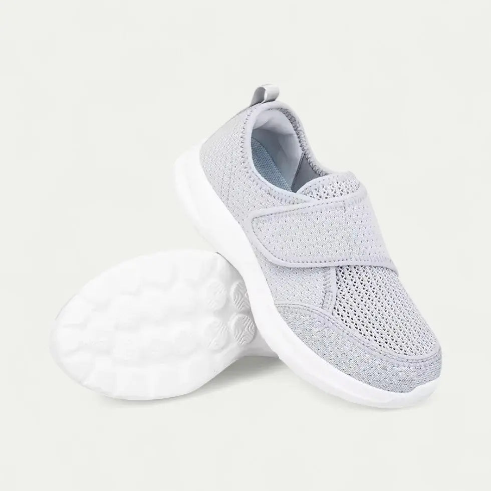 Lightweight Airy Sneakers with Simple Velcro Closure