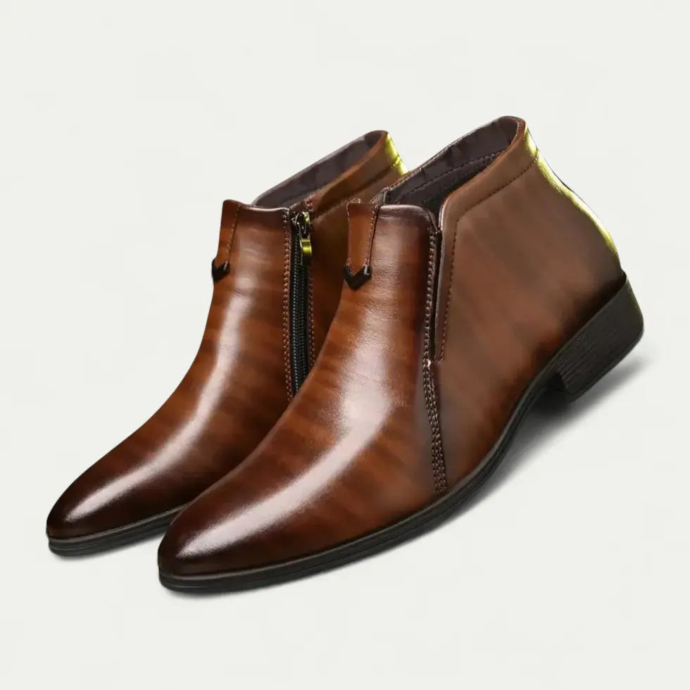 Stylish Mens Zip Up Ankle Boots Casual Shoes