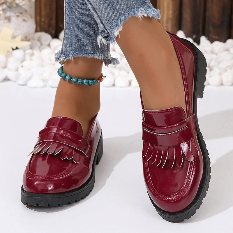 Luxurious Slip On Leather Shoes for Women