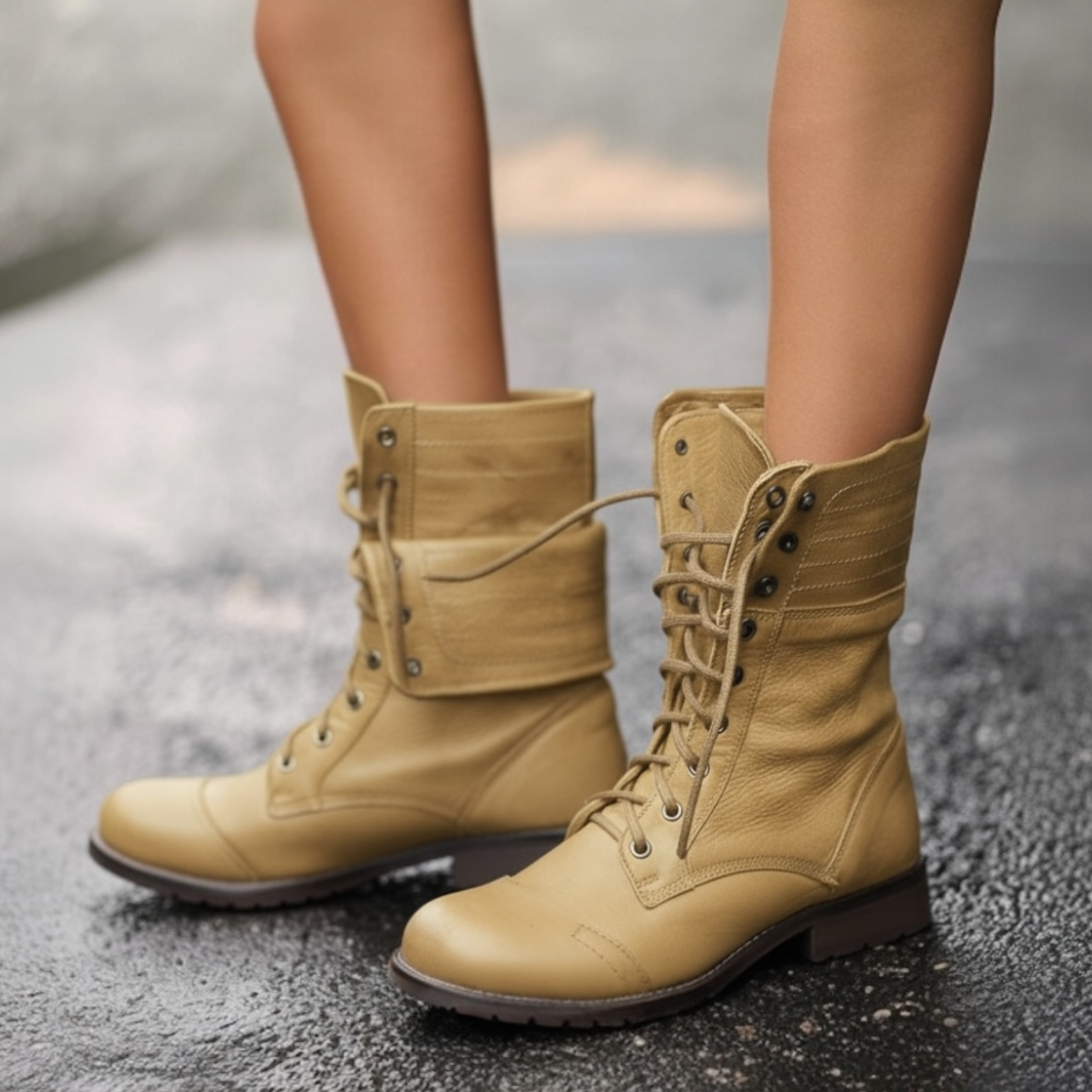 Elegant Ladies Ankle Lace Boots