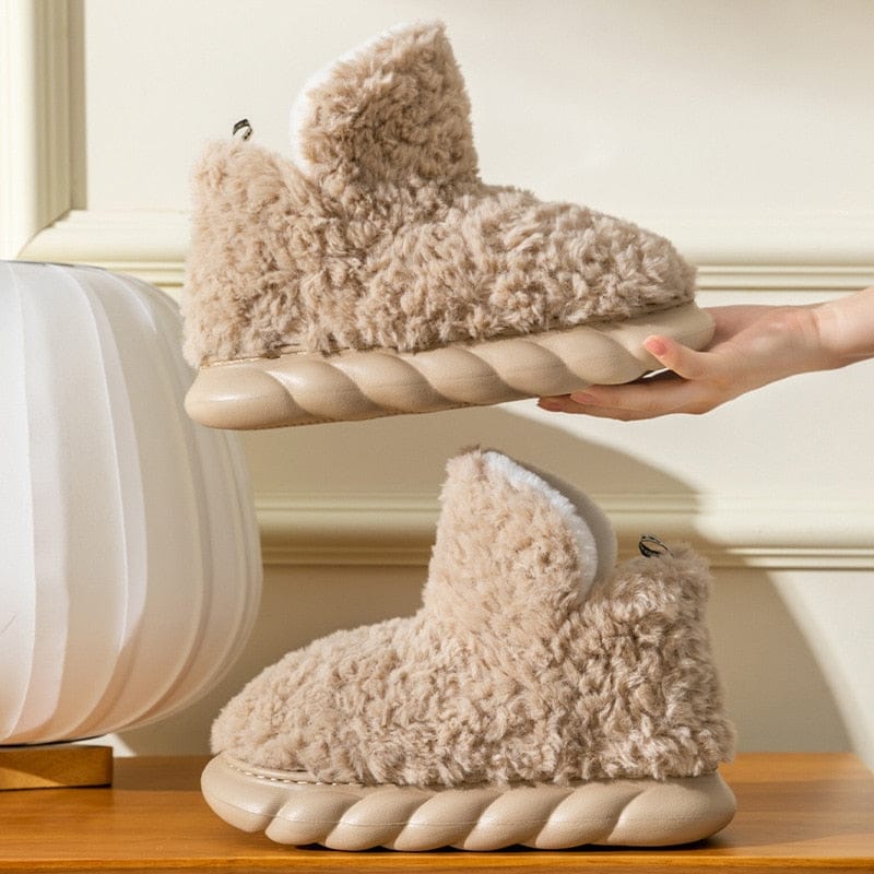 Soft Warm Slippers for Women – Fuzzy Grip Soles