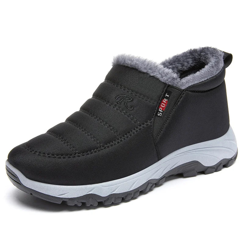 Insulated Warm Snow Boots for Women - Comfortable Slip On Style