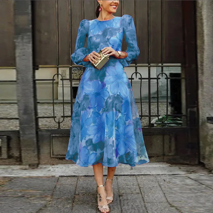 Pretty Flower Knee Length Dress