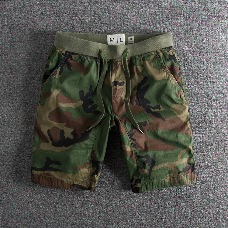 Comfortable Casual Cotton Shorts with Elastic Waist