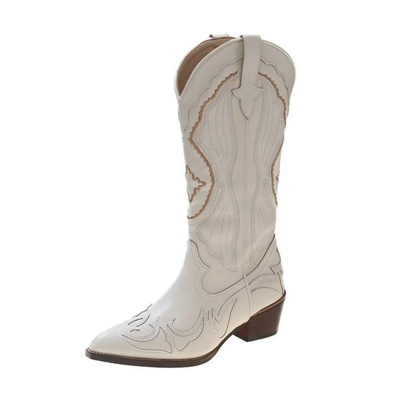Rustic Brown Country Cowboy Boots