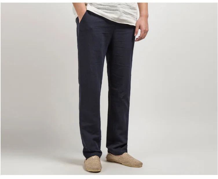 Comfortable Linen Pants for Men - Straight Leg Style