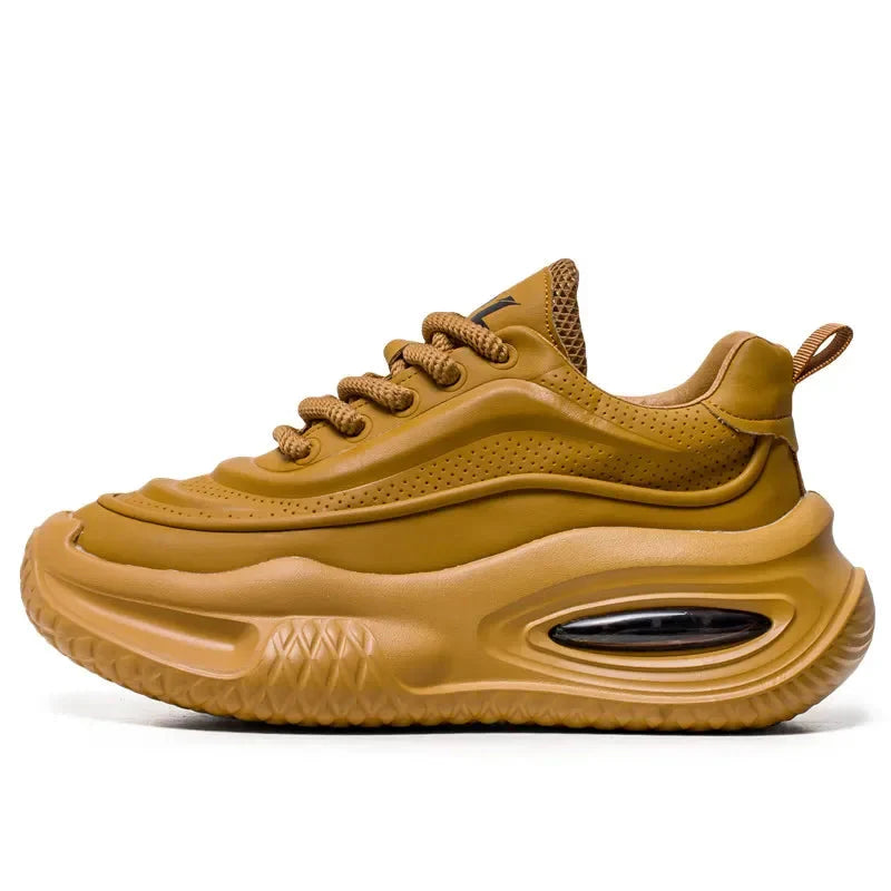 Thick Sole Mens Sneakers - Cushioned Comfortable Shoes