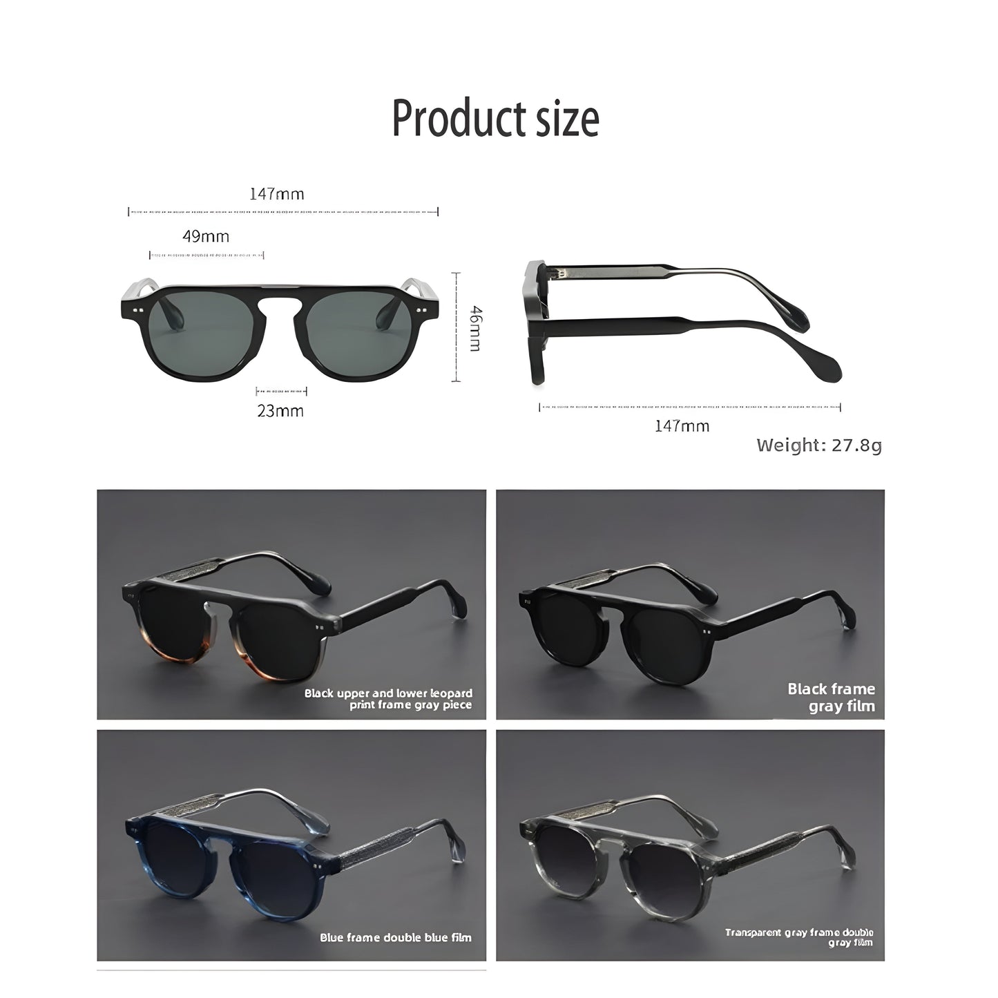 Retro Classic Shade Glasses