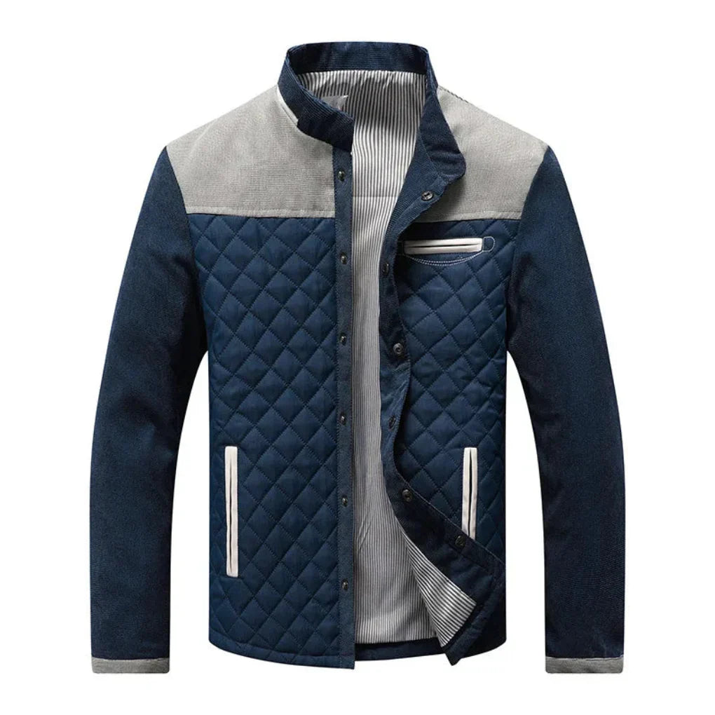 Warm Water-Resistant Mens Quilted Jacket