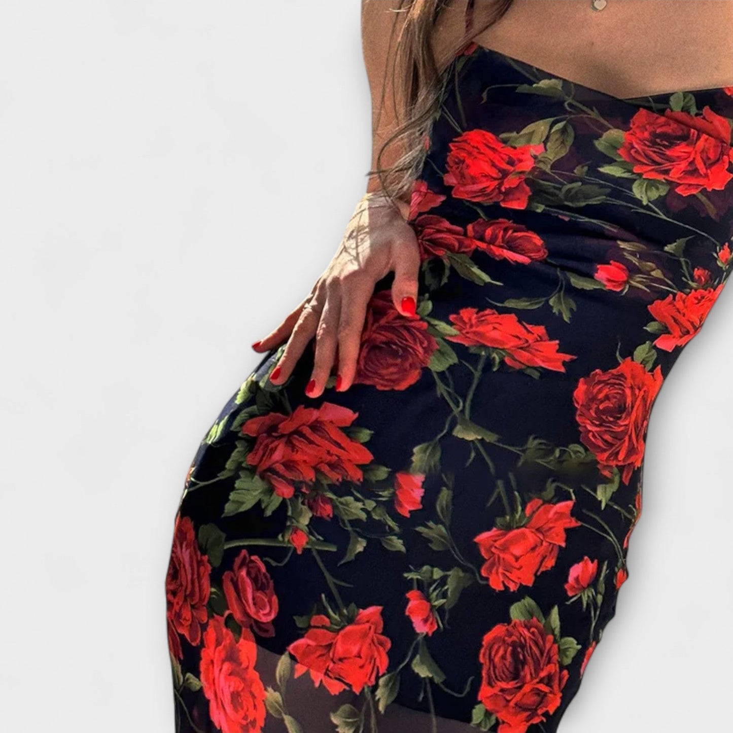 Pretty Floral Summer Party Dress