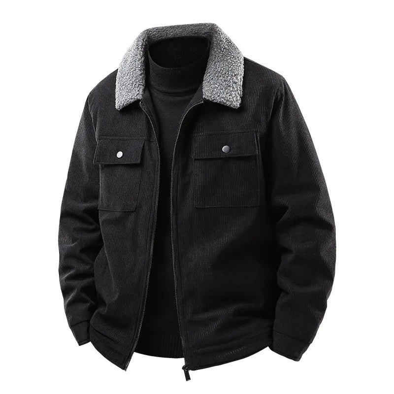 Casual Fit Corduroy Bomber Jacket