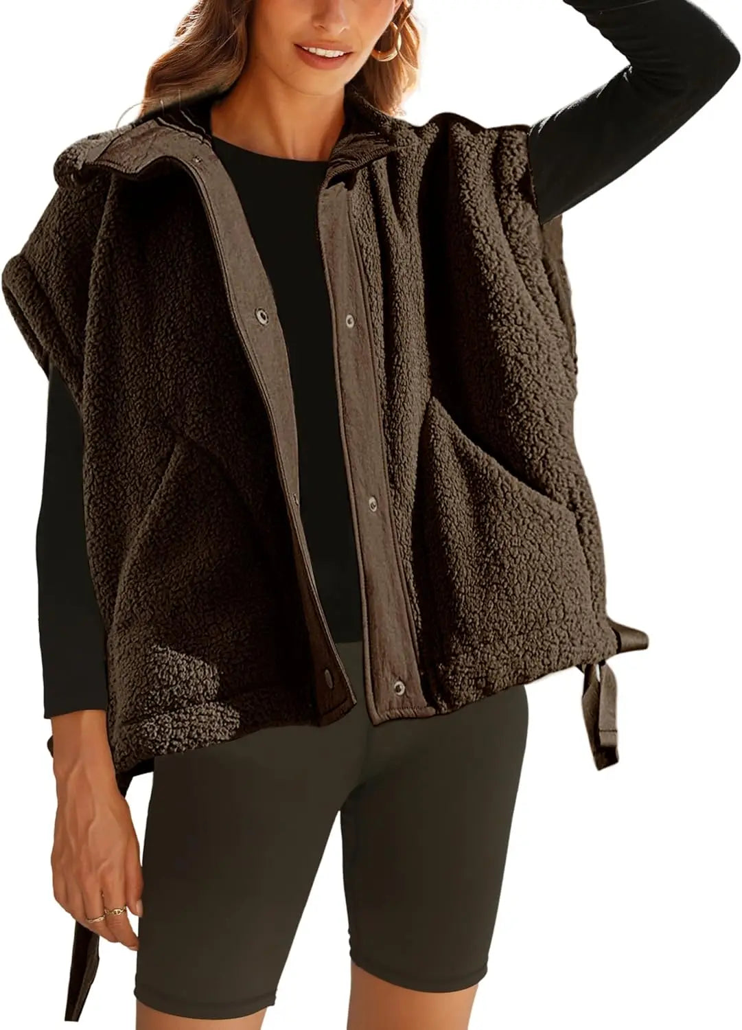 Fuzzy Fleece Lined Winter Jacket