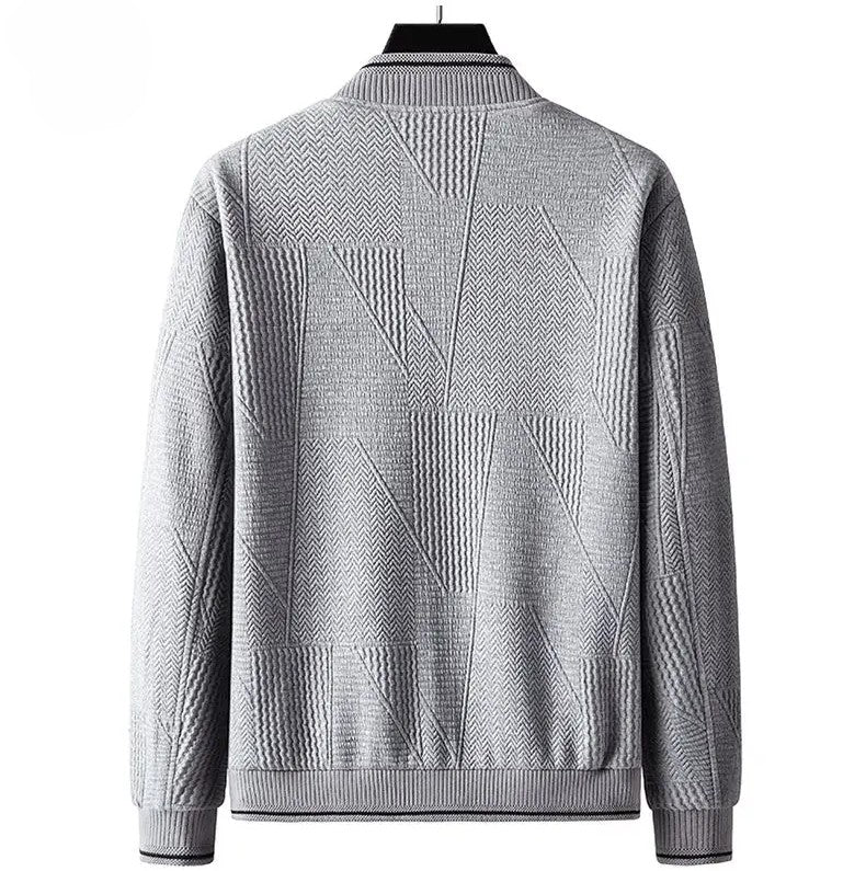 Navy Blue Sweater Jacket