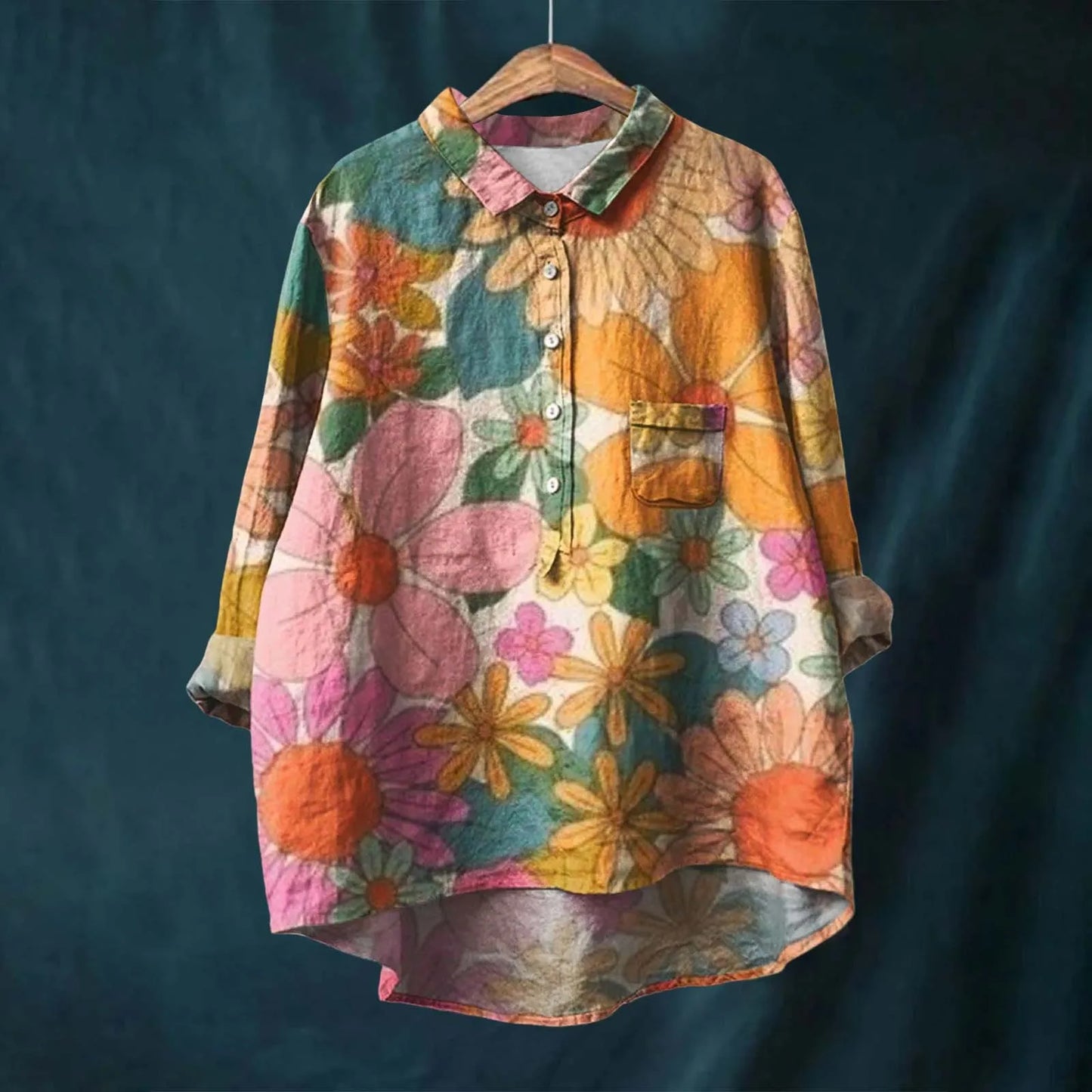 Floral Pattern Women's Blouse