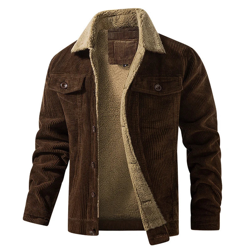 Rugged Plaid Mens Jacket - Warm Classic Fit