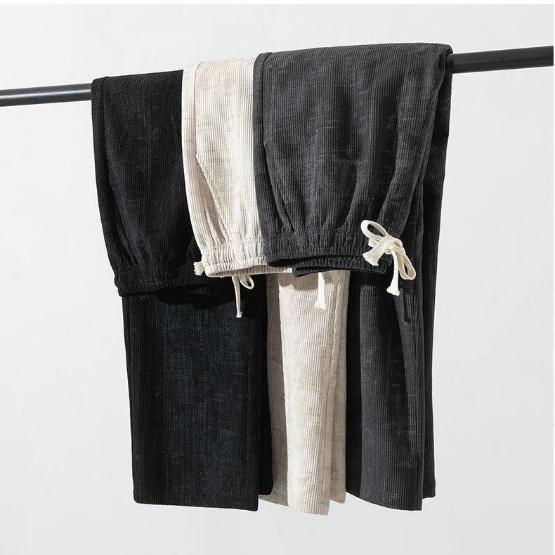 Navy Blue Fleece Jogger Pants