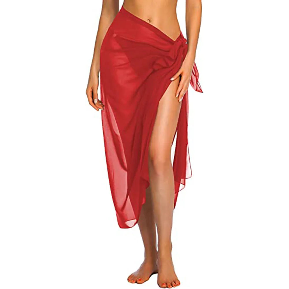 Flowy Beach Wrap Skirt for Women