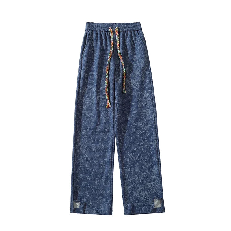 Distressed Faded Jogger Pants