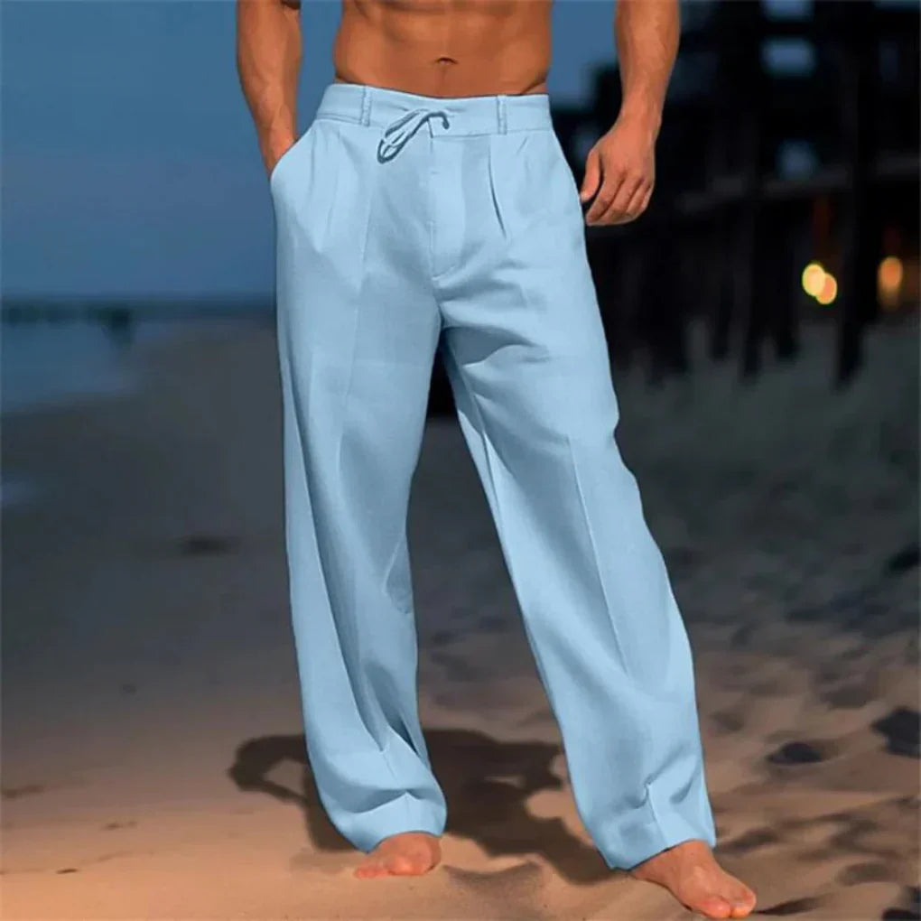 Men's Lightweight Casual Linen Pants