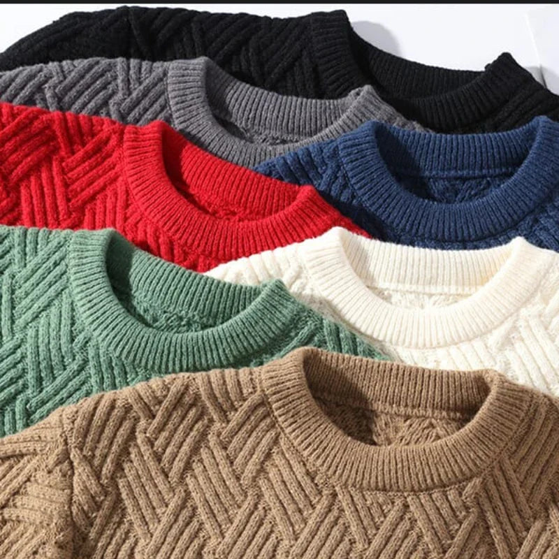 Casual Loose Fit Geometric Sweater