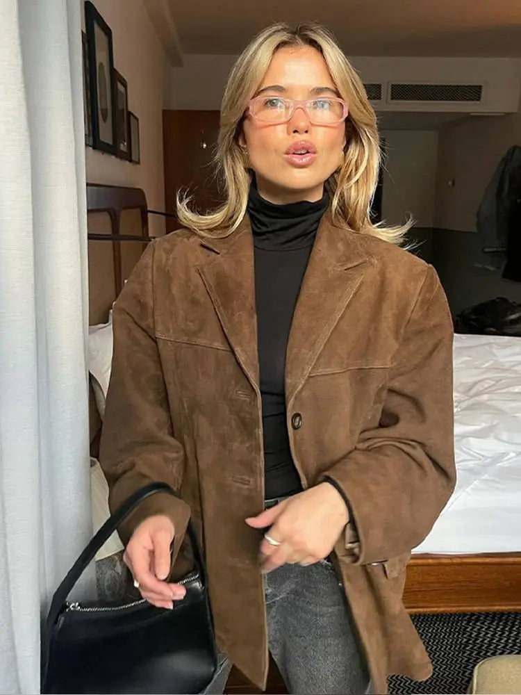 Ladies' Luxury Suede Coat