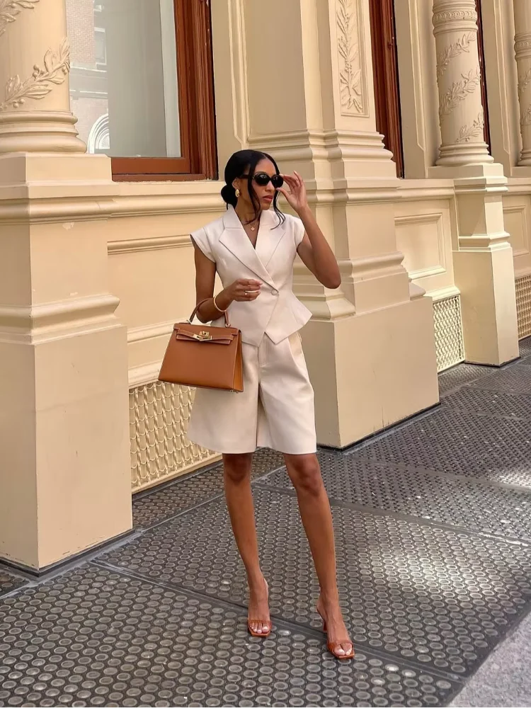 Women's Sleeveless Jumpsuit High Waist Wide Leg Pants