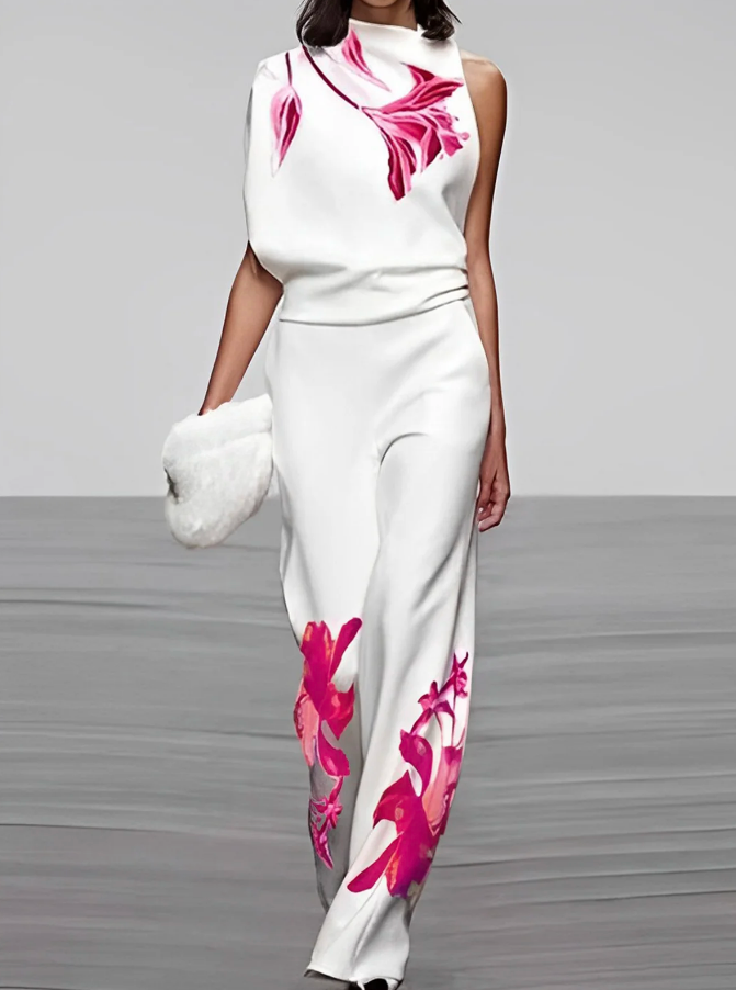 Ladies' 2-Piece Floral Print Dress Set