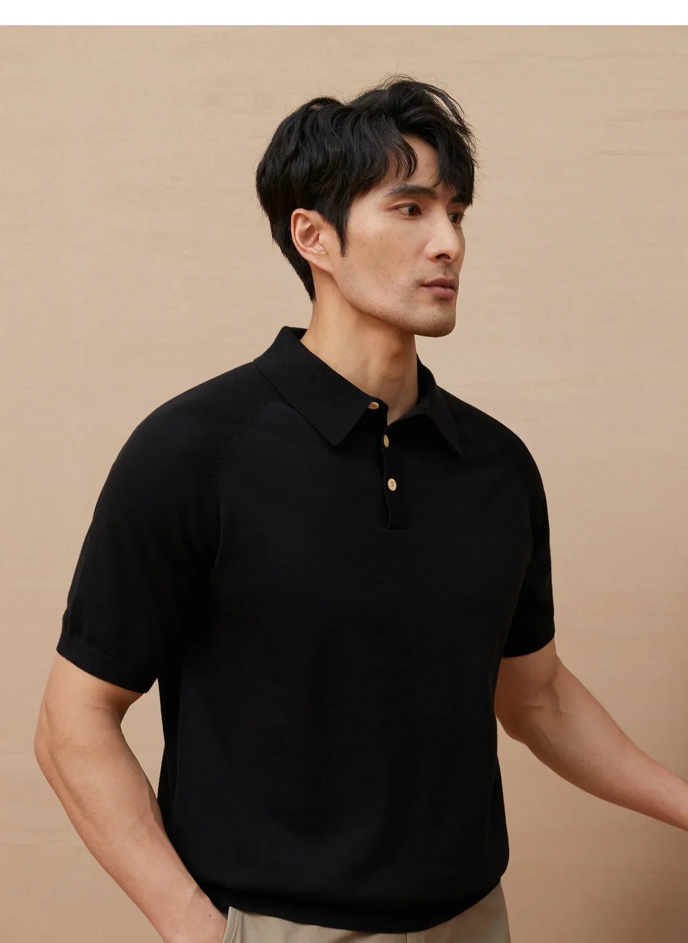 Classic Fit Men's Polo Shirt Soft Short Sleeve