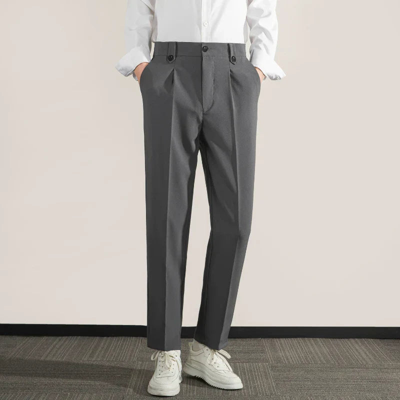 Comfortable Fit Men's Straight Leg Cotton Pants