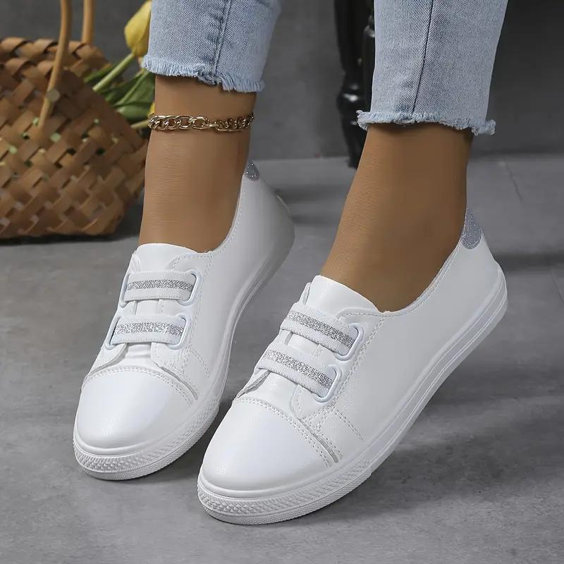 Soft Womens Slip On Shoes Rubber Sole Casual Wear