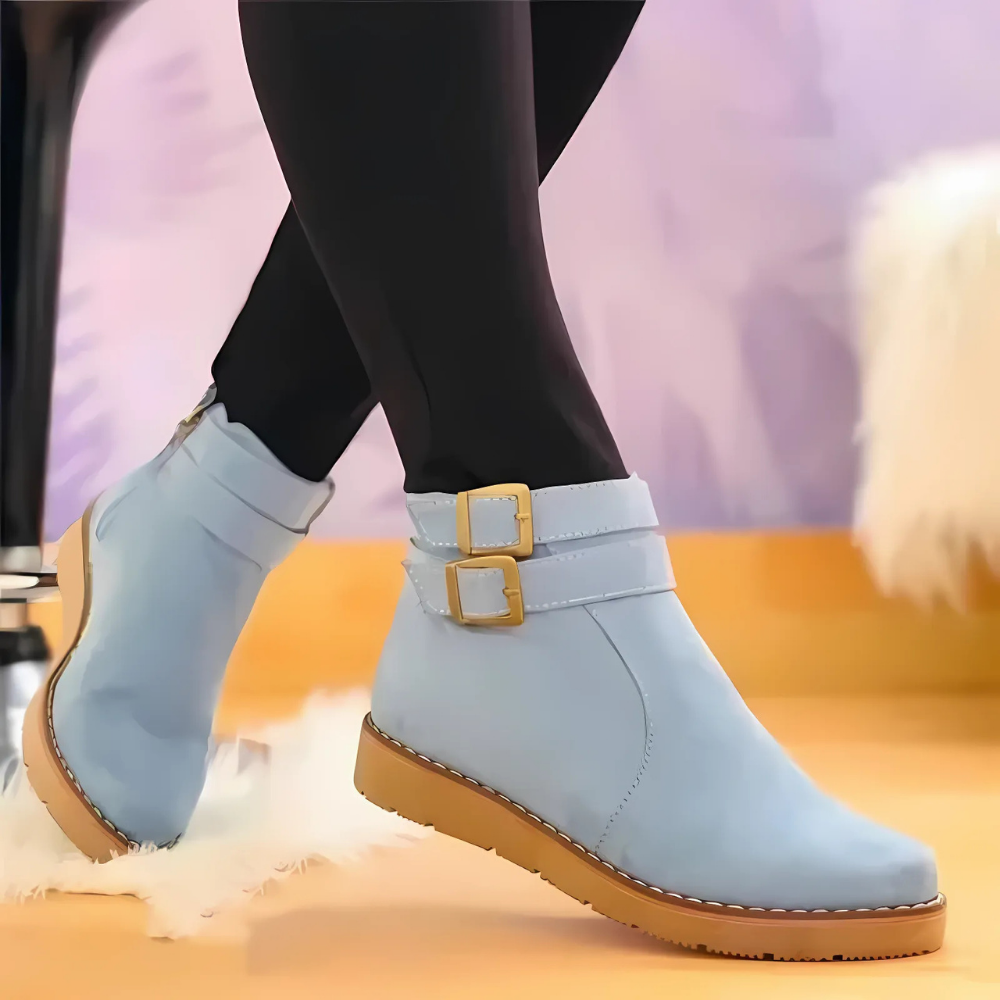 Fashionable Women's Ankle Boots - Stylish Block Heel
