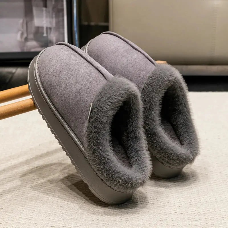 Warm Plush Slippers for Men - Soft Grip Comfort