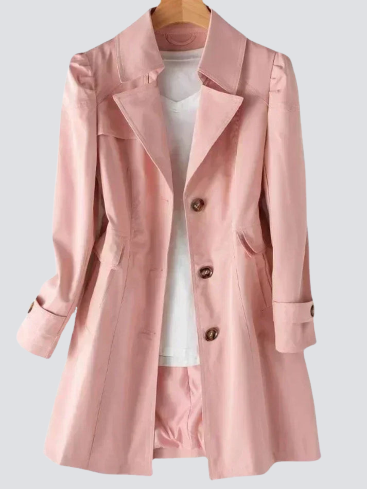 Timeless Feminine Long Trench Coat