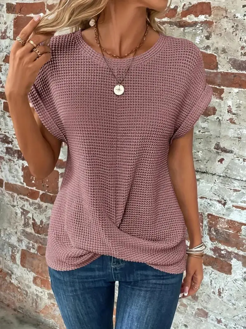 Relaxed Fit Waffle Women's Tee