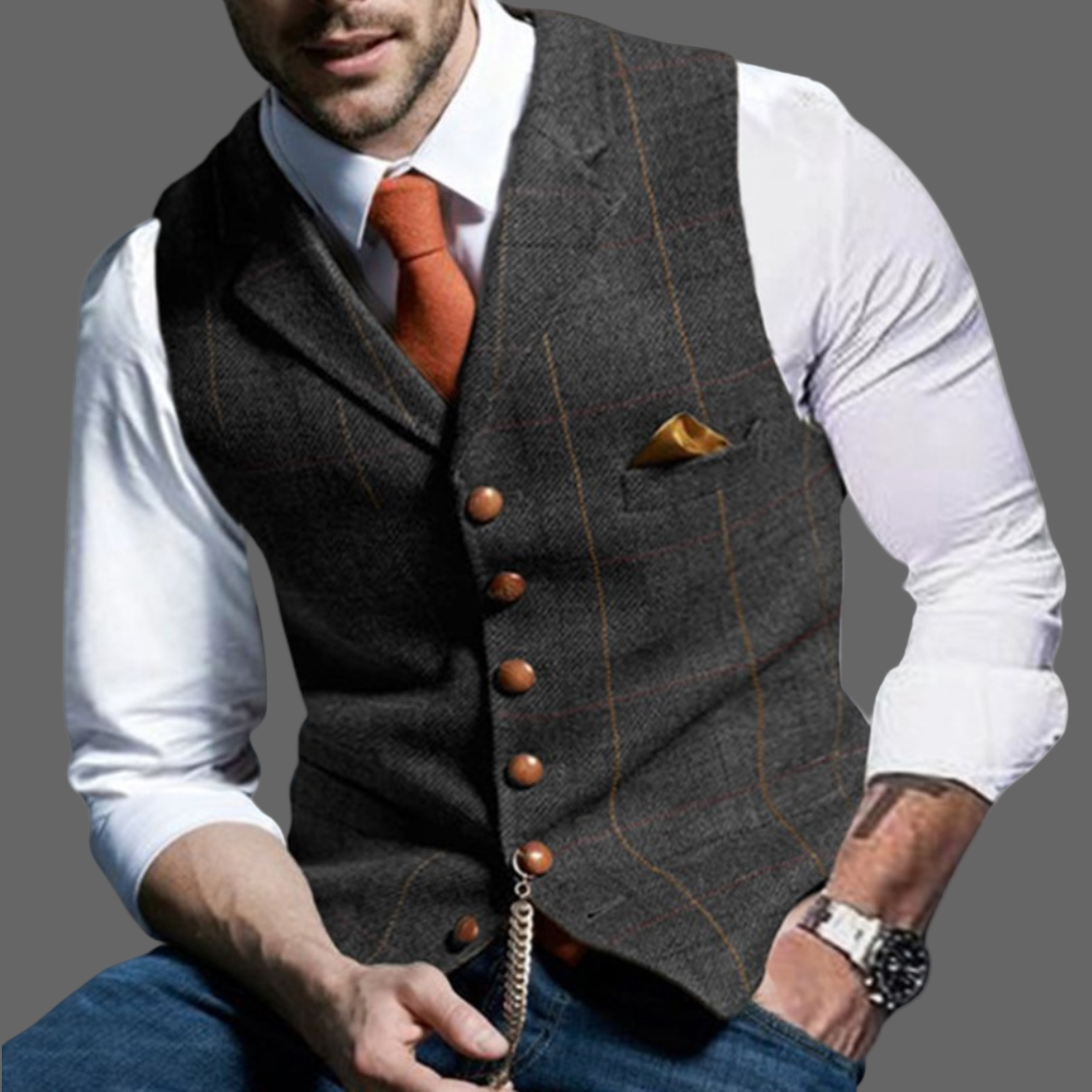 Traditional Slim Fit Waistcoat with Buttons