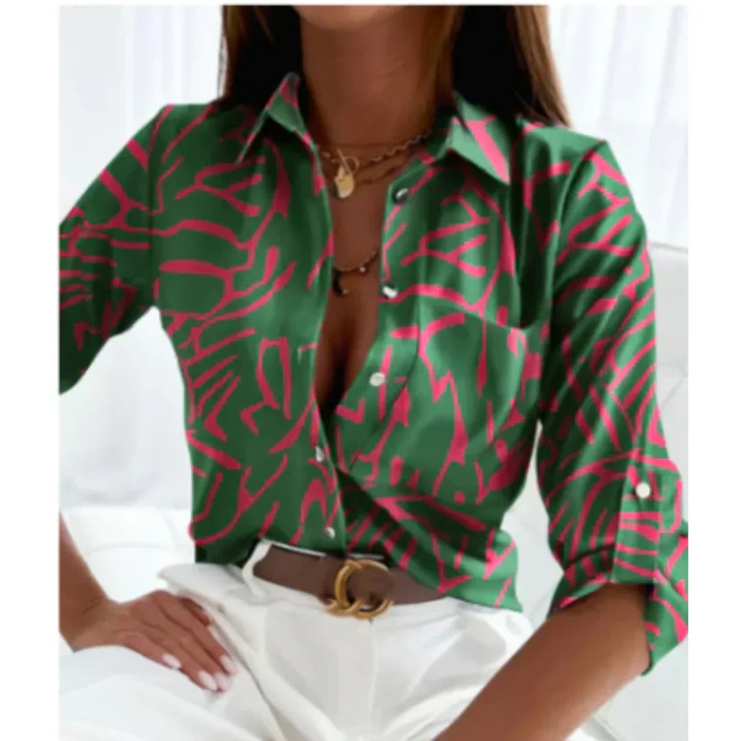 Colorful Ombre Women's Blouse for Daily Wear