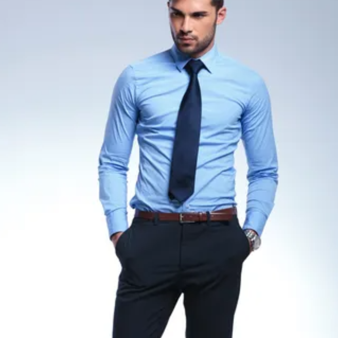 Men's Classic Fit Formal Dress Shirt
