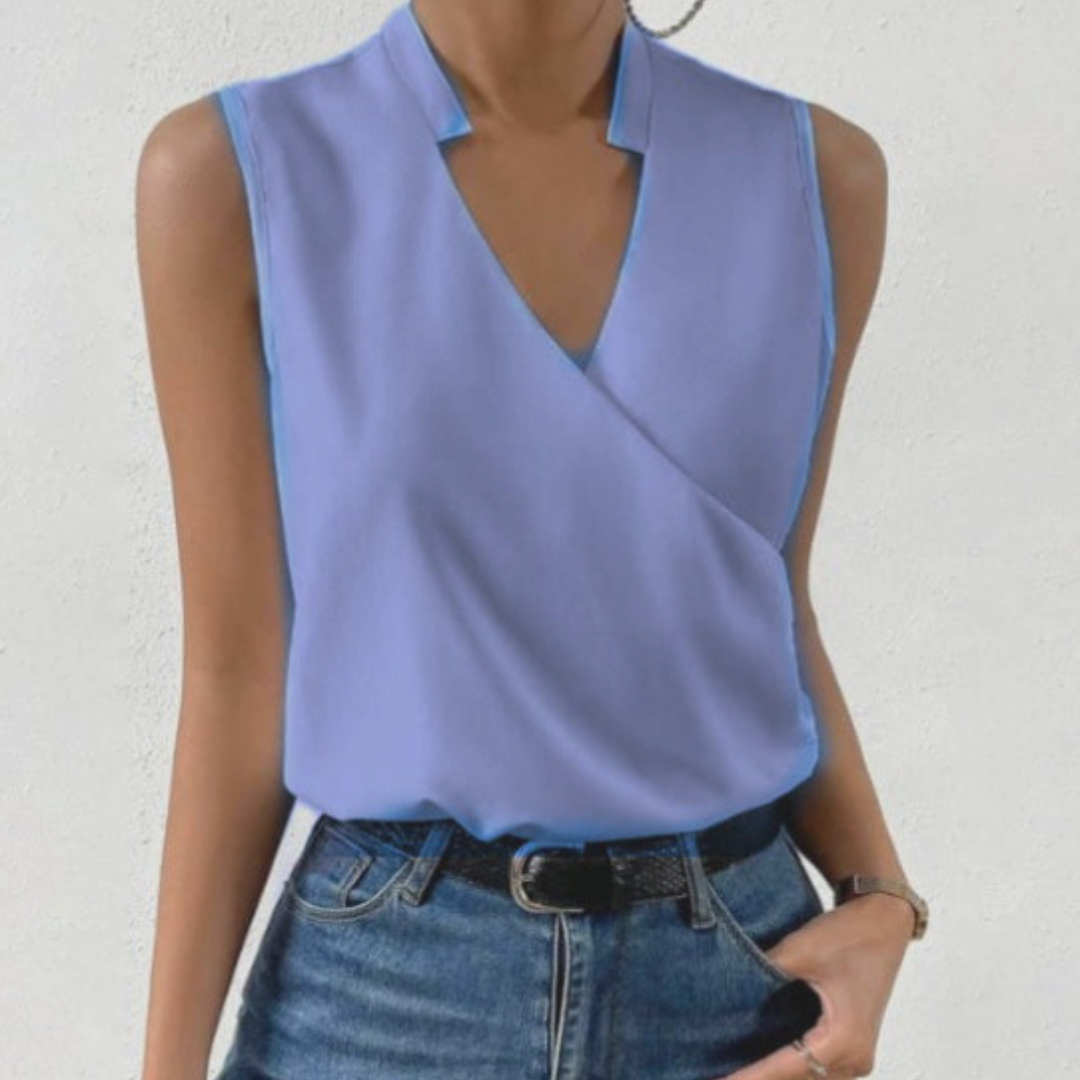 Fashionable V-neck Tank Women's Summer Top