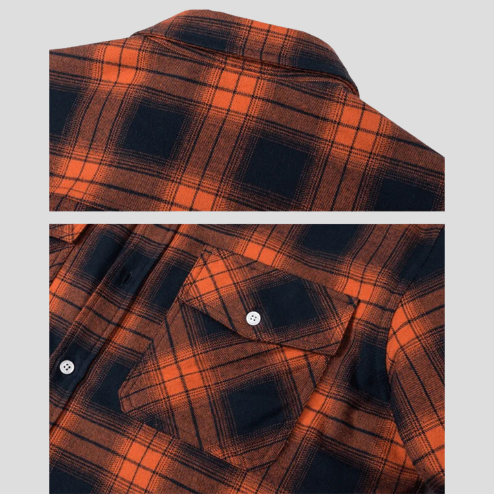 Warm Plaid Coat with Fleece Interior