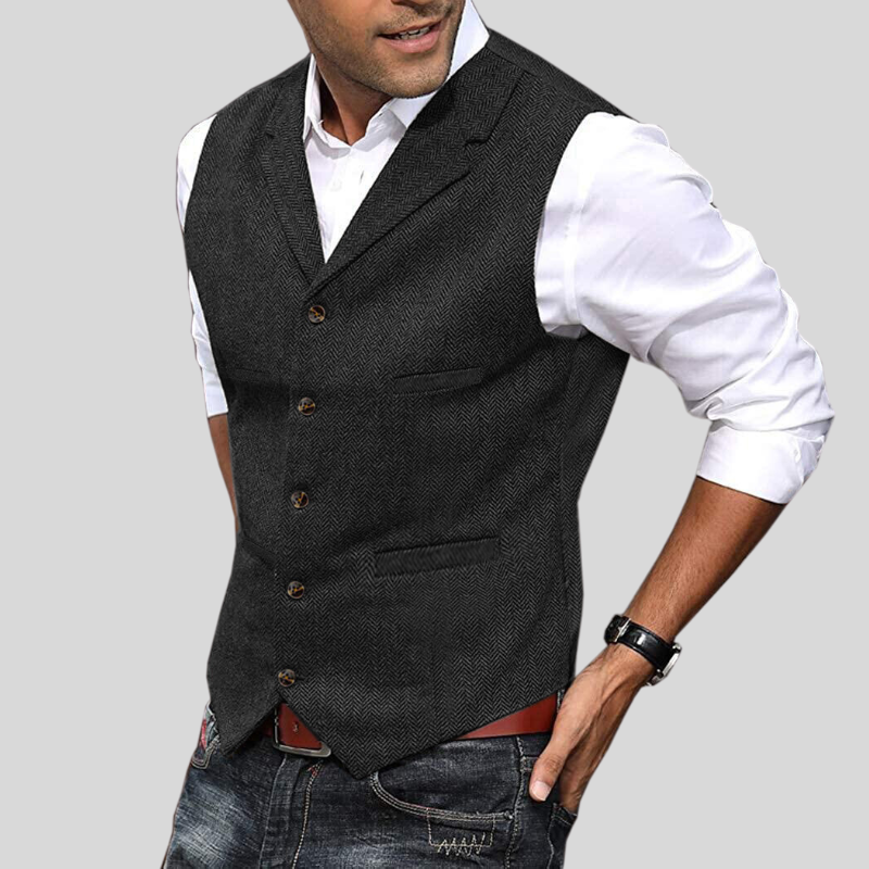 Men's Slim Fit Wool Vest