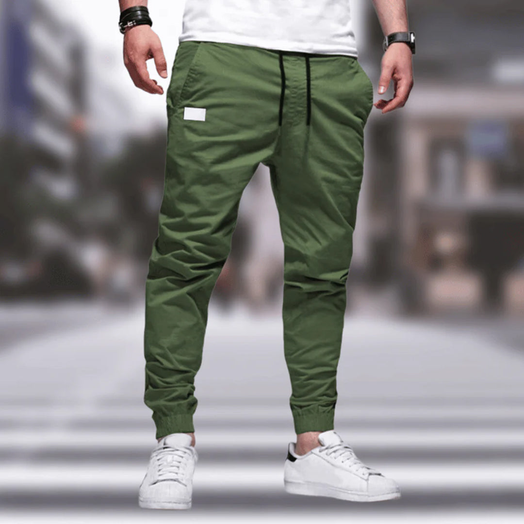 Slim Fit Jogger Pants with Side Pockets
