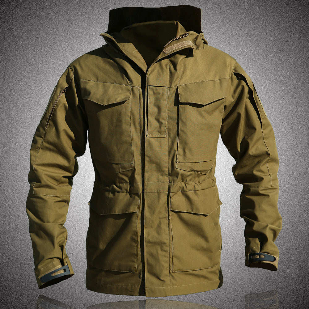 Casual Hooded Field Jacket with Flap Pockets