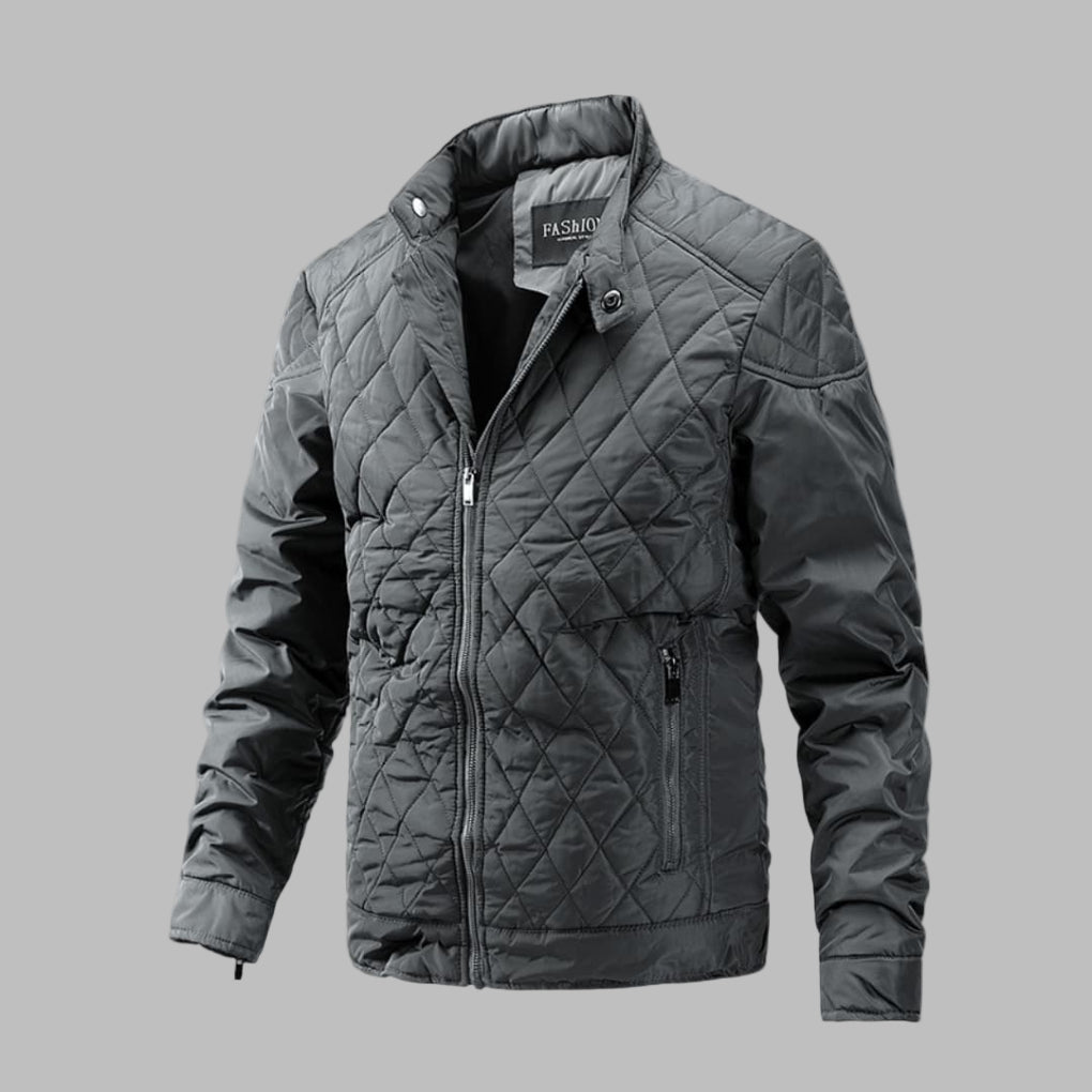 Classic Padded Quilted Coat for Men