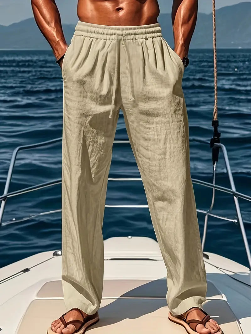 Lightweight Breathable Mens Summer Trousers